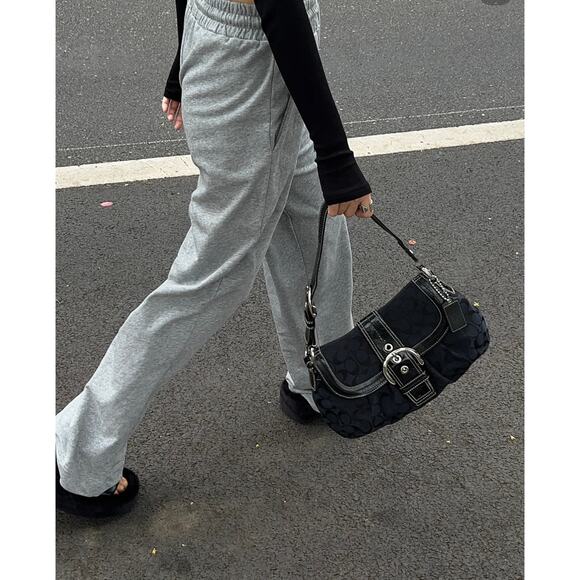 Coach Vintage Soho Signature Jacquard Shoulder Bag F15203 - Picture 2 of 10